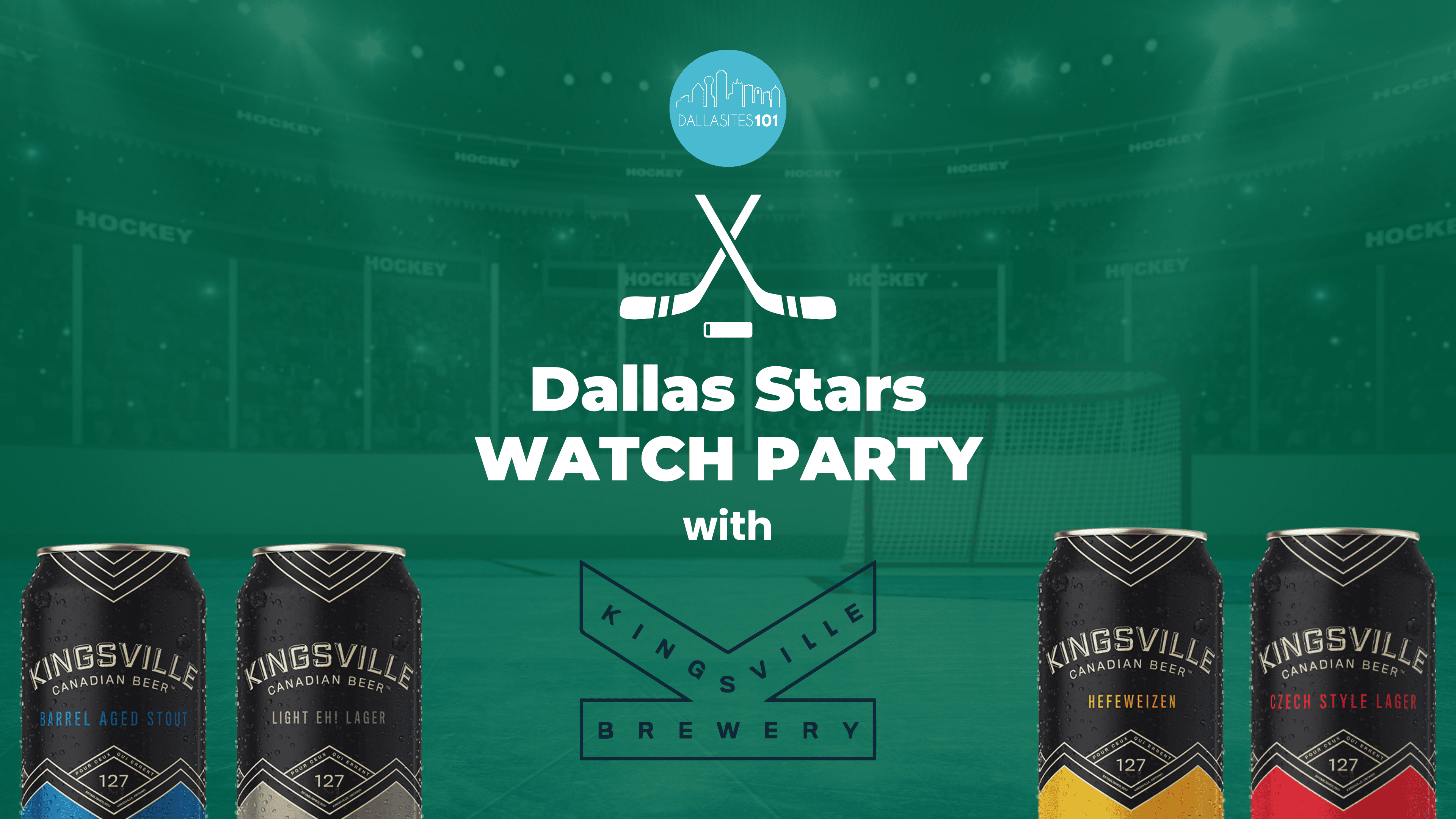 Dallas Stars Watch Party with Kingsville Brewing & Dallasites101