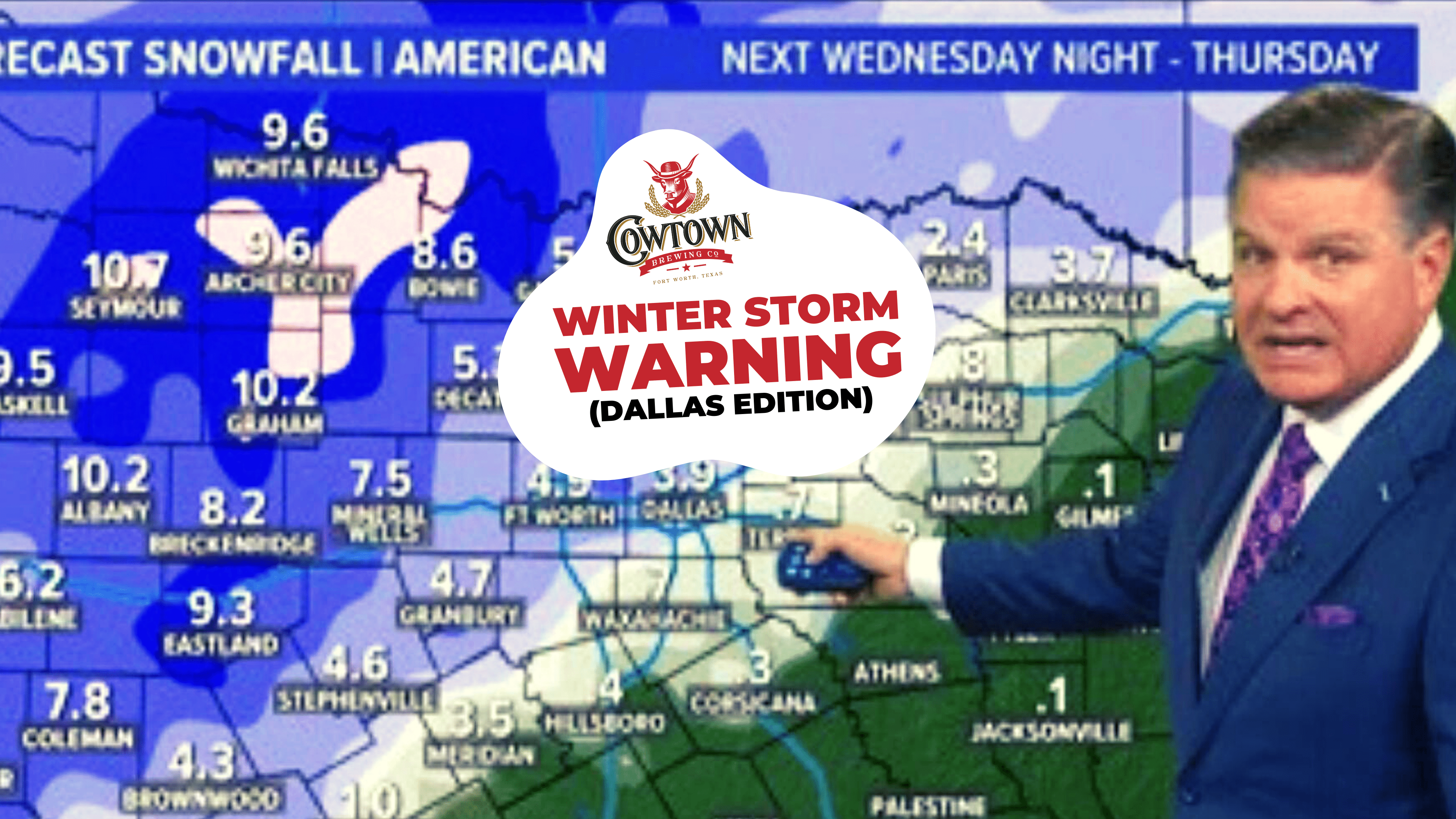 Winter Storm Warning Cold IPA Release, Dallas collaboration with Cowtown Brewing