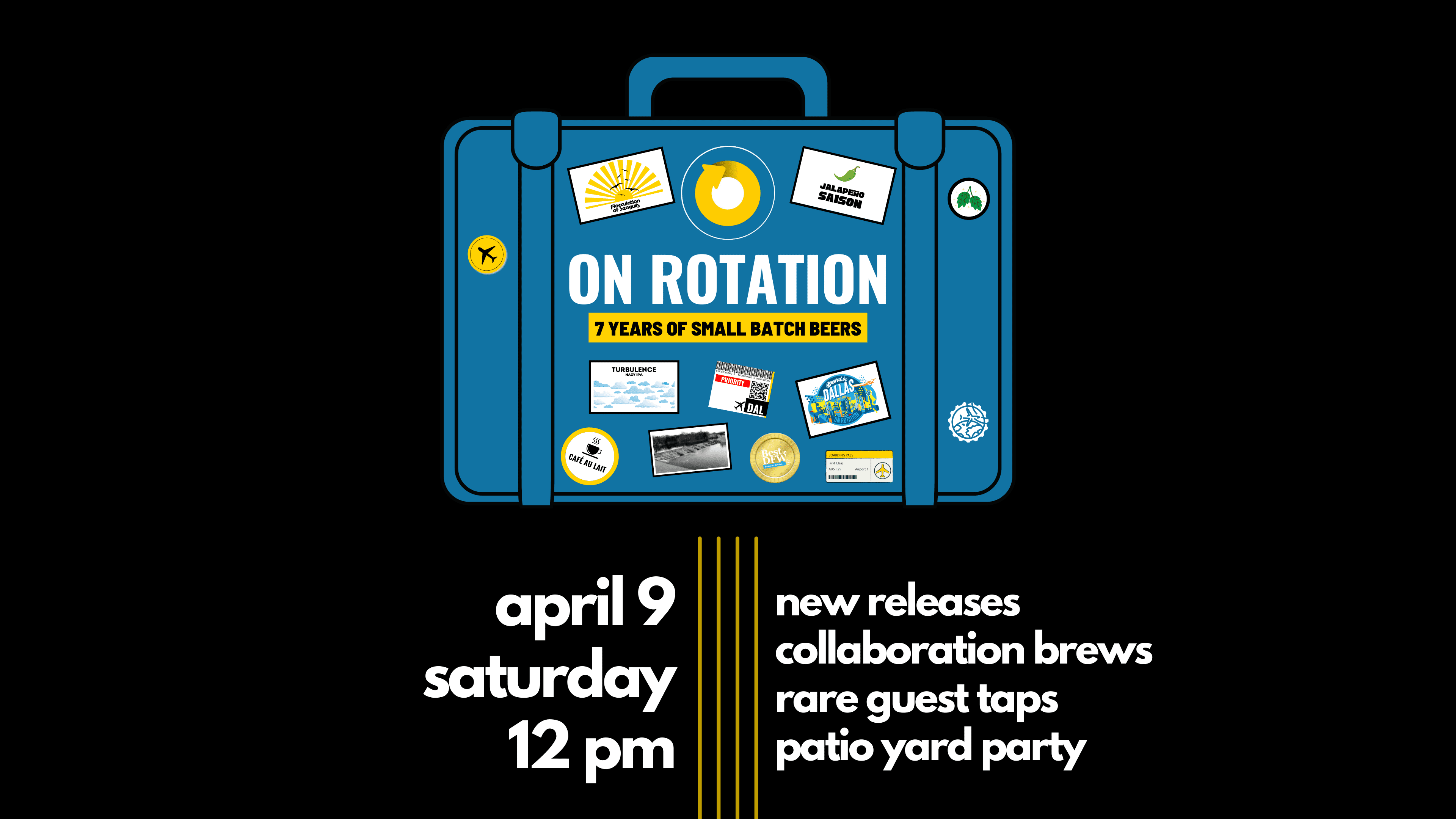 On Rotation 7 Year Anniversary Party Details Banner