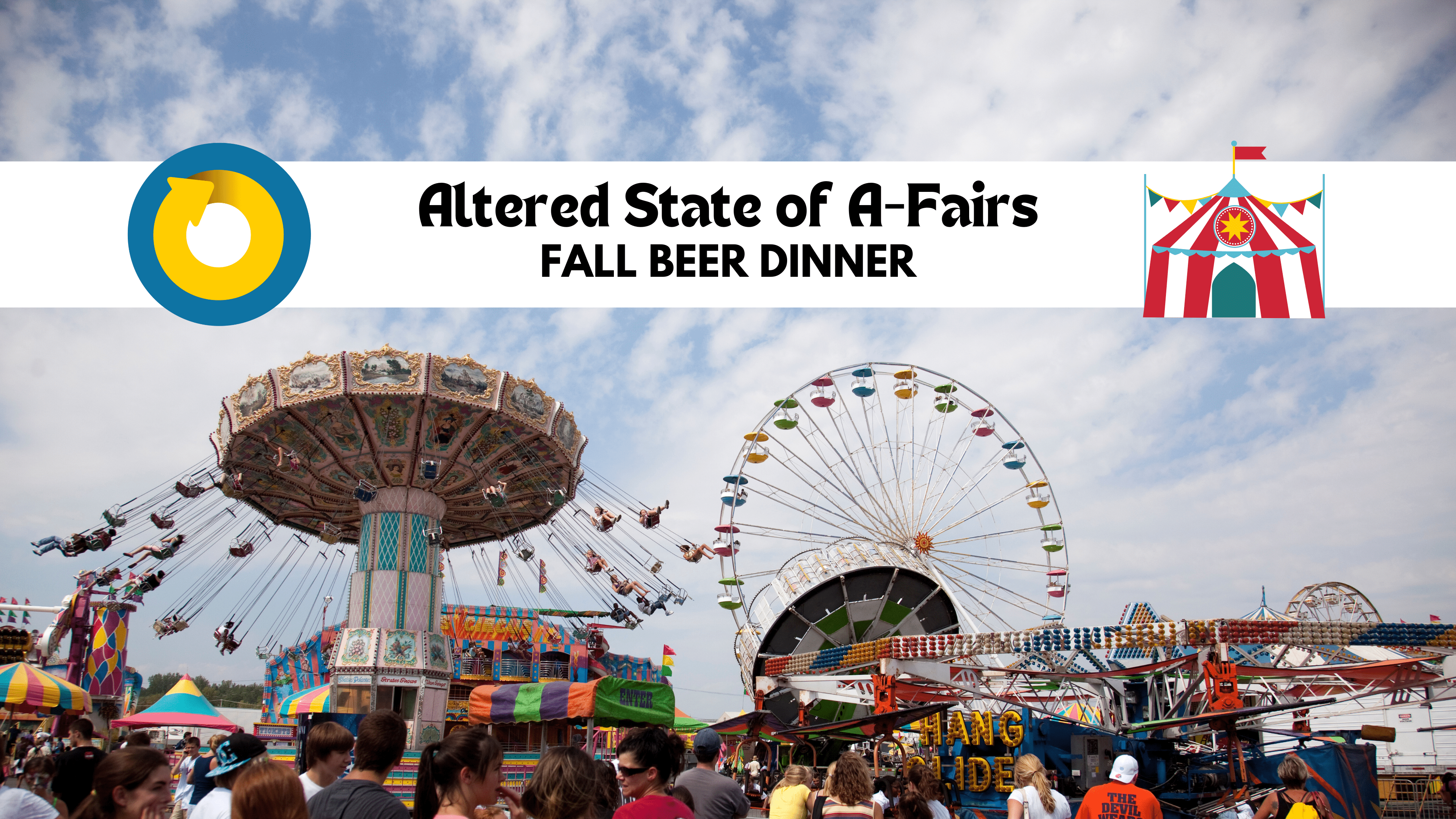 Altered State of A-Fairs State Fair Beer Dinner Banner