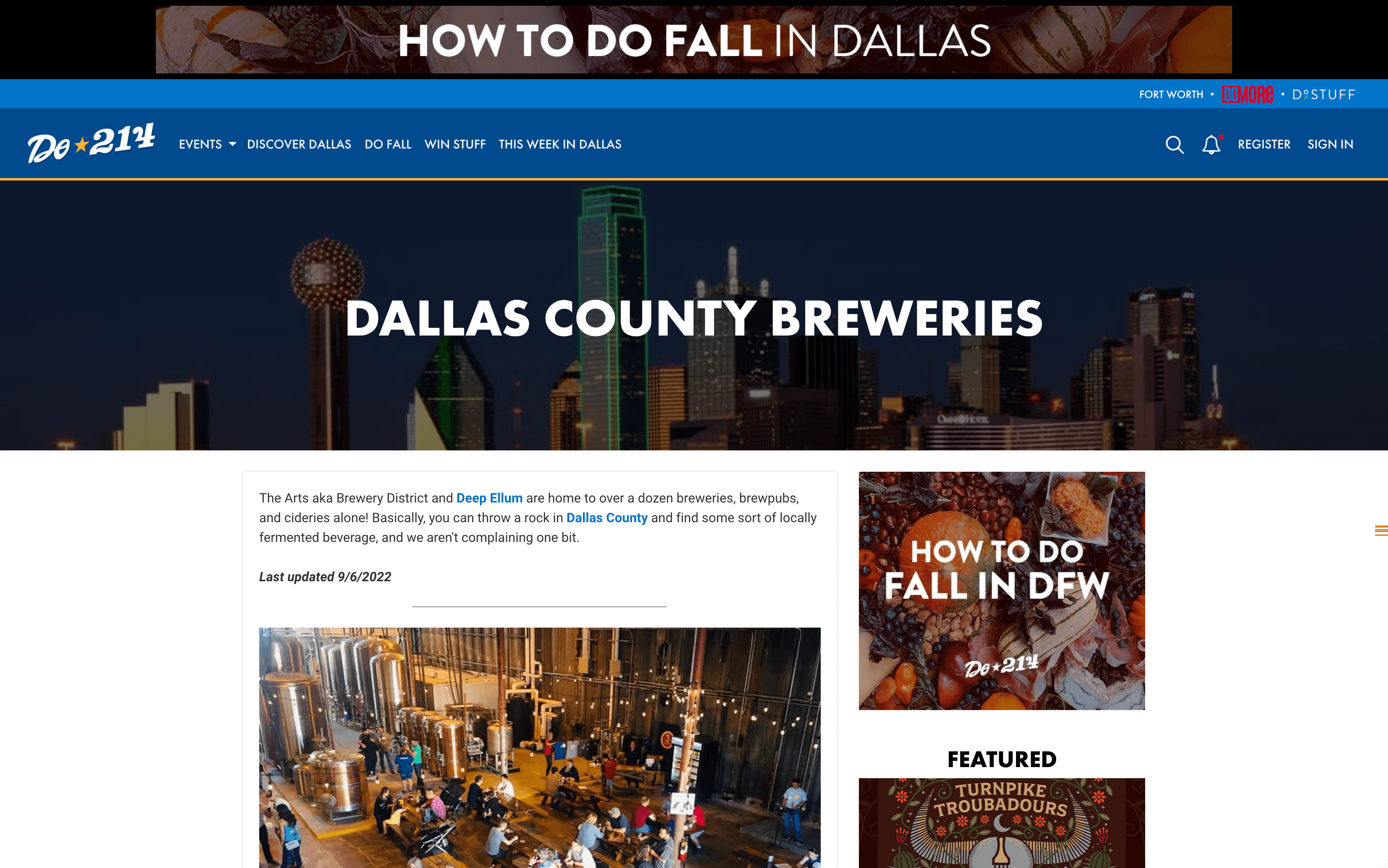 Dallas County Breweries in do214