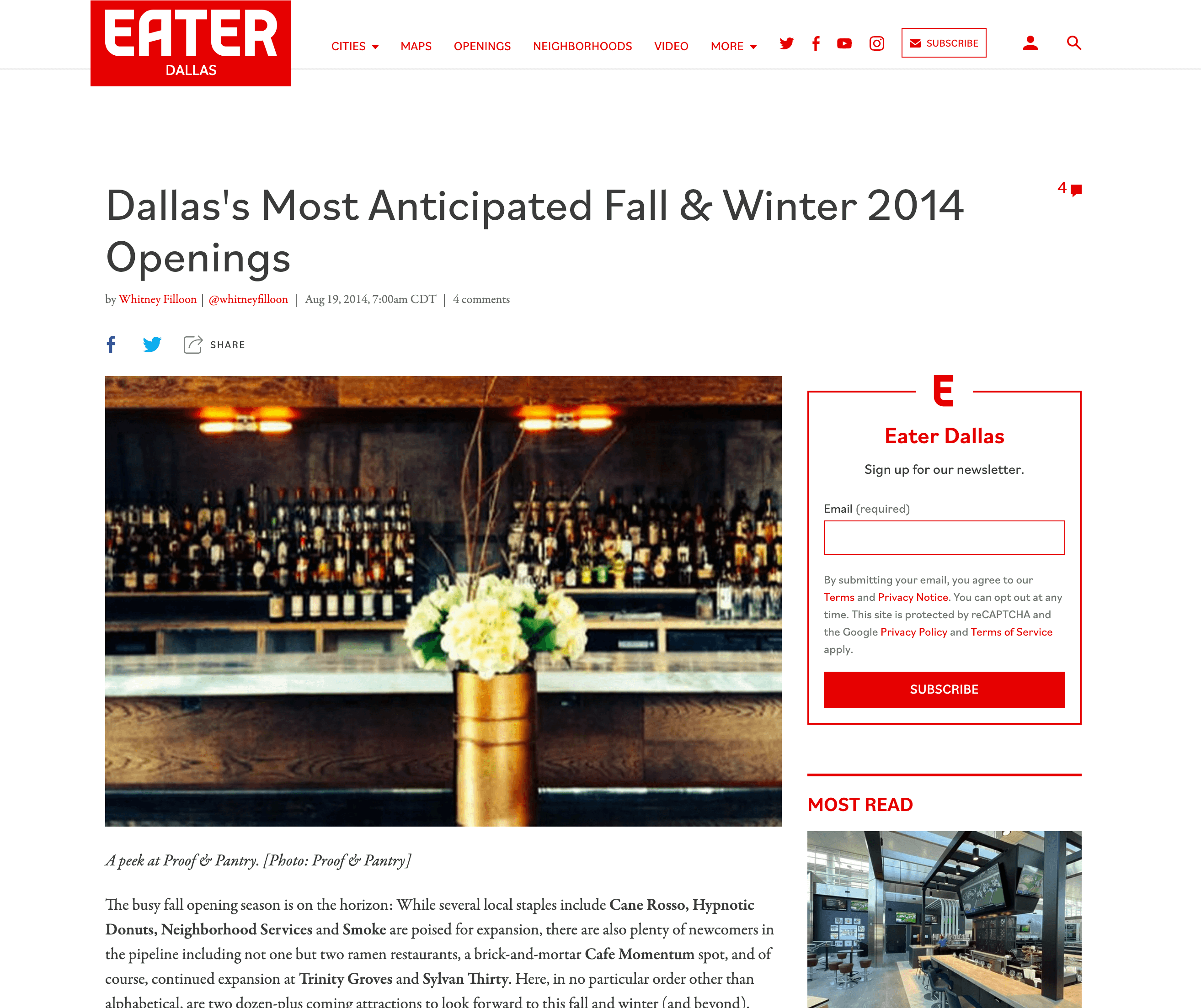 Most Anticipated Openings in Eater Dallas