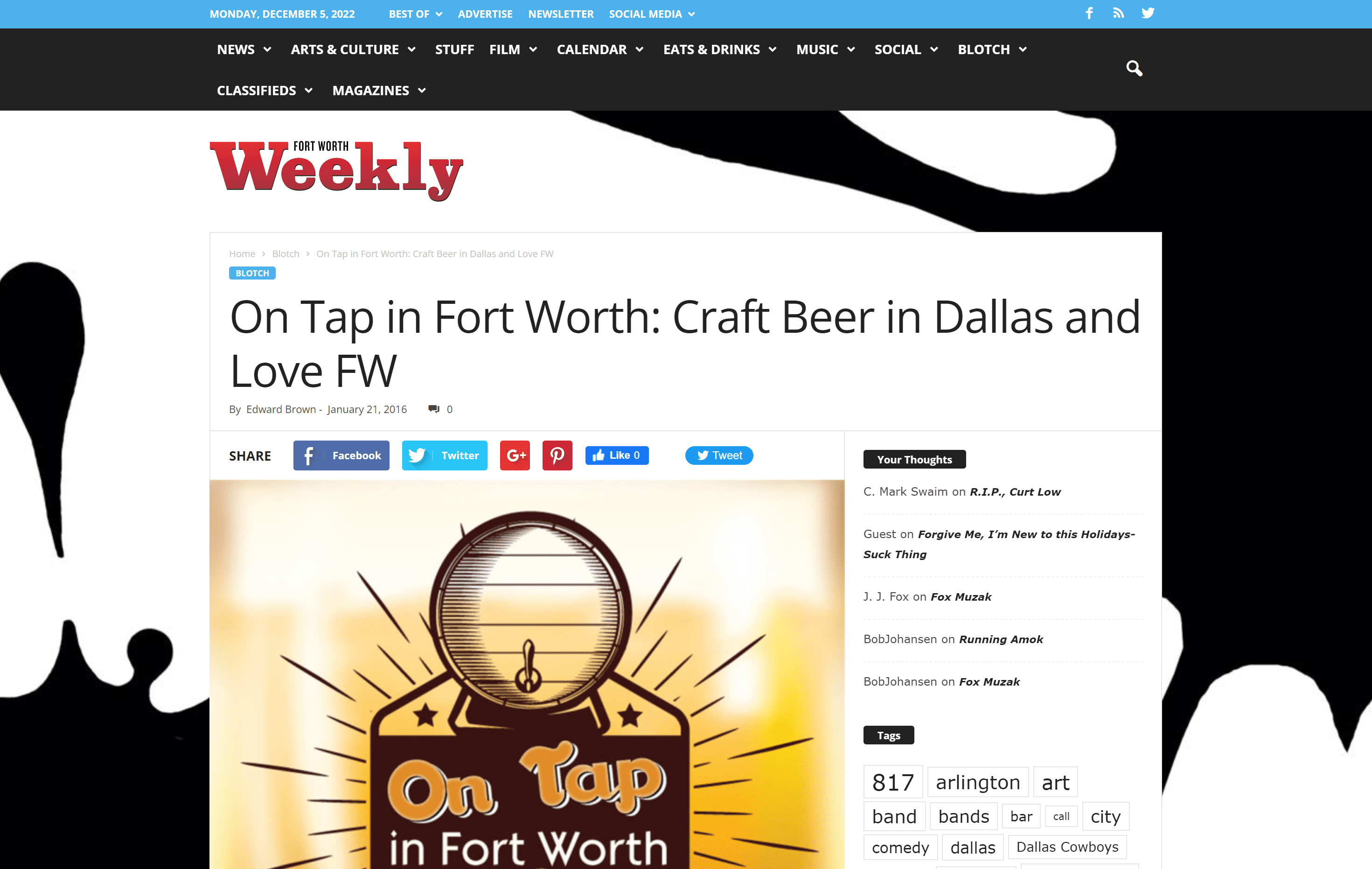 Craft Beer in Dallas in Fort Worth Weekly