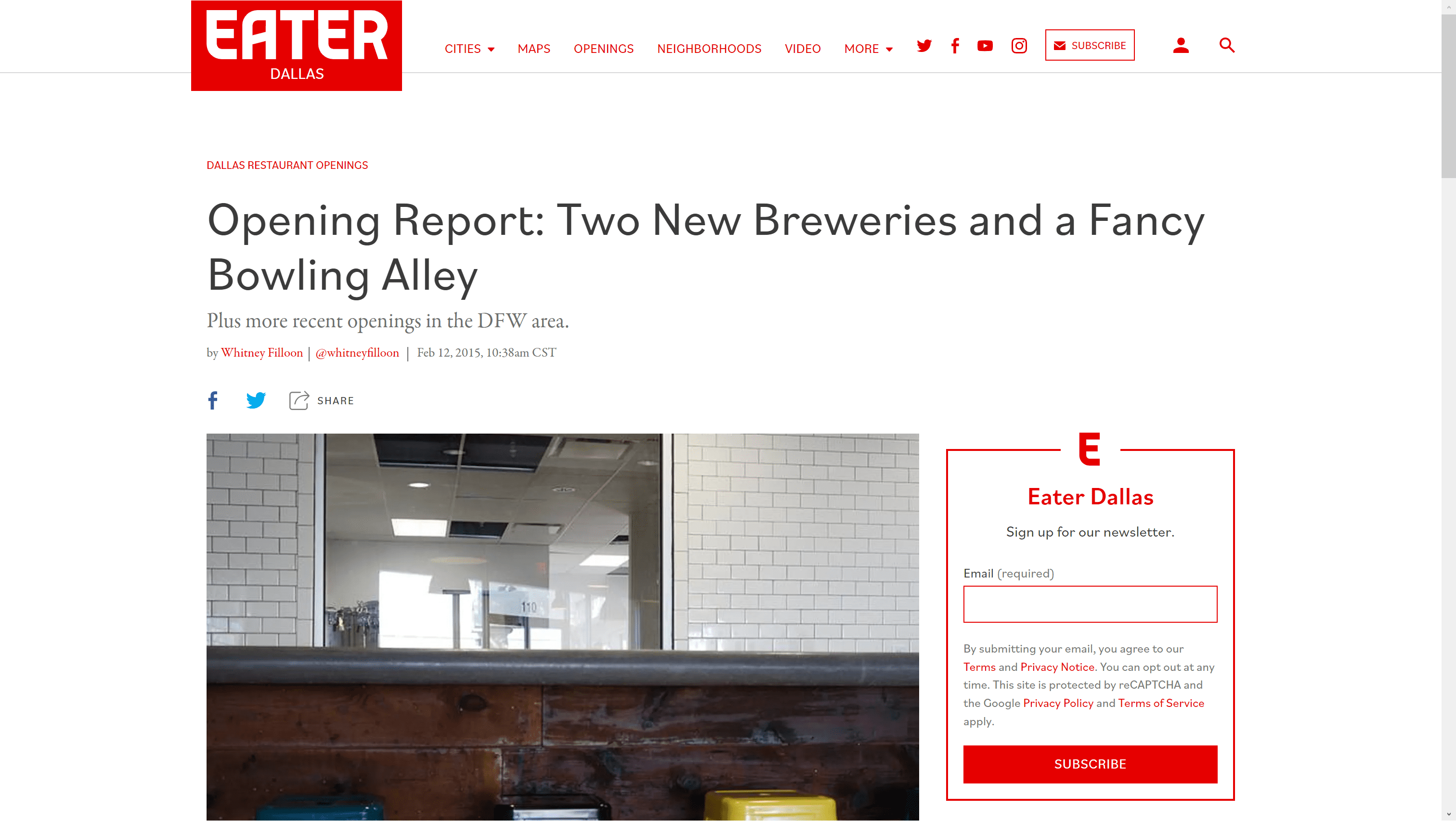 Two New Breweries Opening Report in Eater Dallas