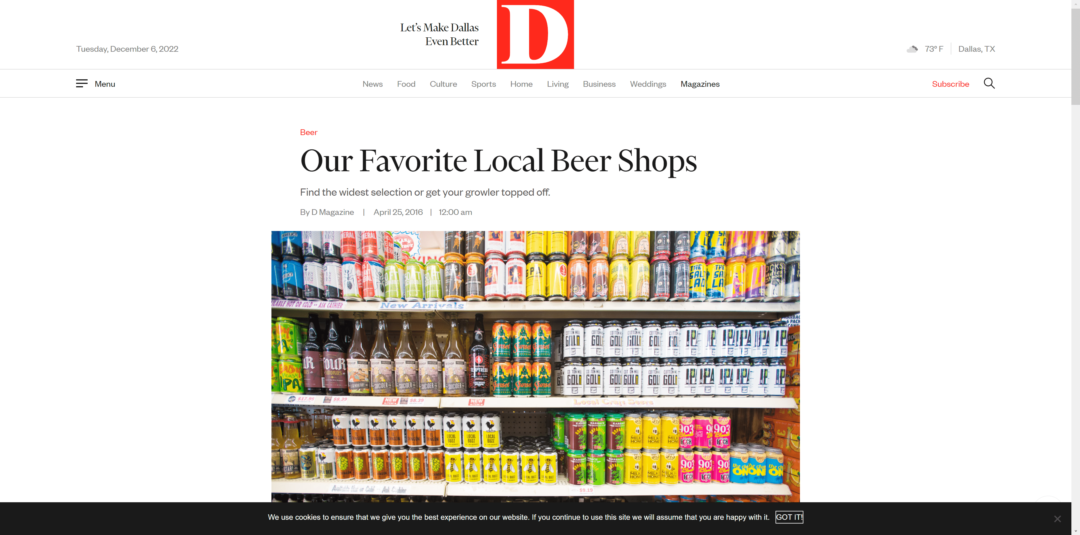 Our Favorite Local Beer Shops in D Magazine