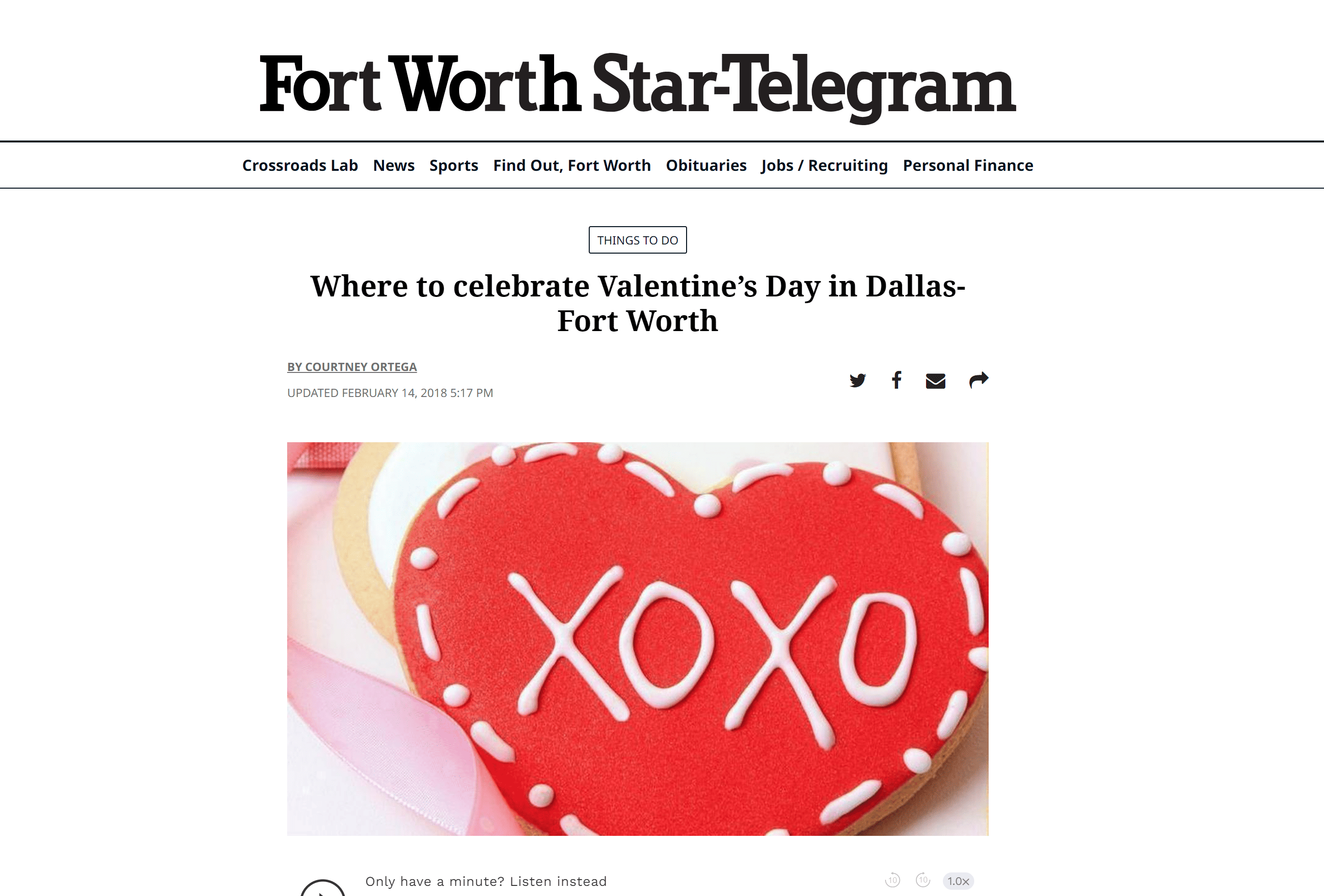 Where to Celebrate Valentine's Day in Fort Worth Star-Telegram