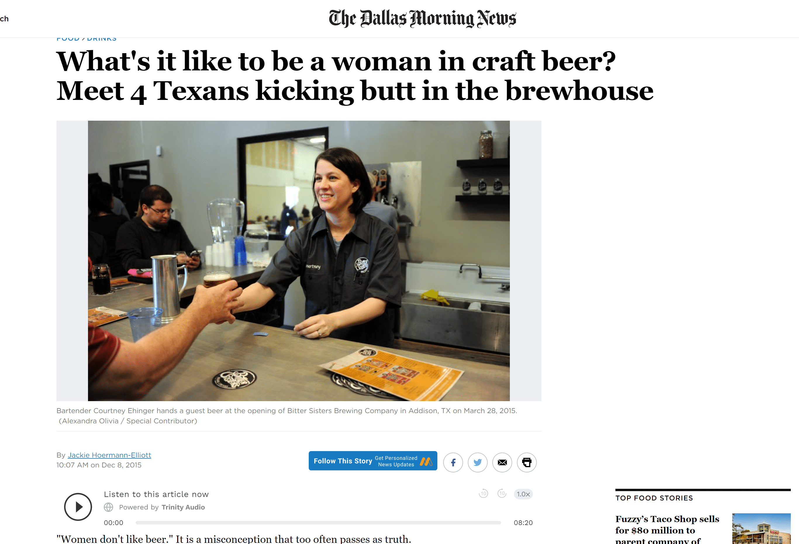 What's it like to be a woman in craft beer