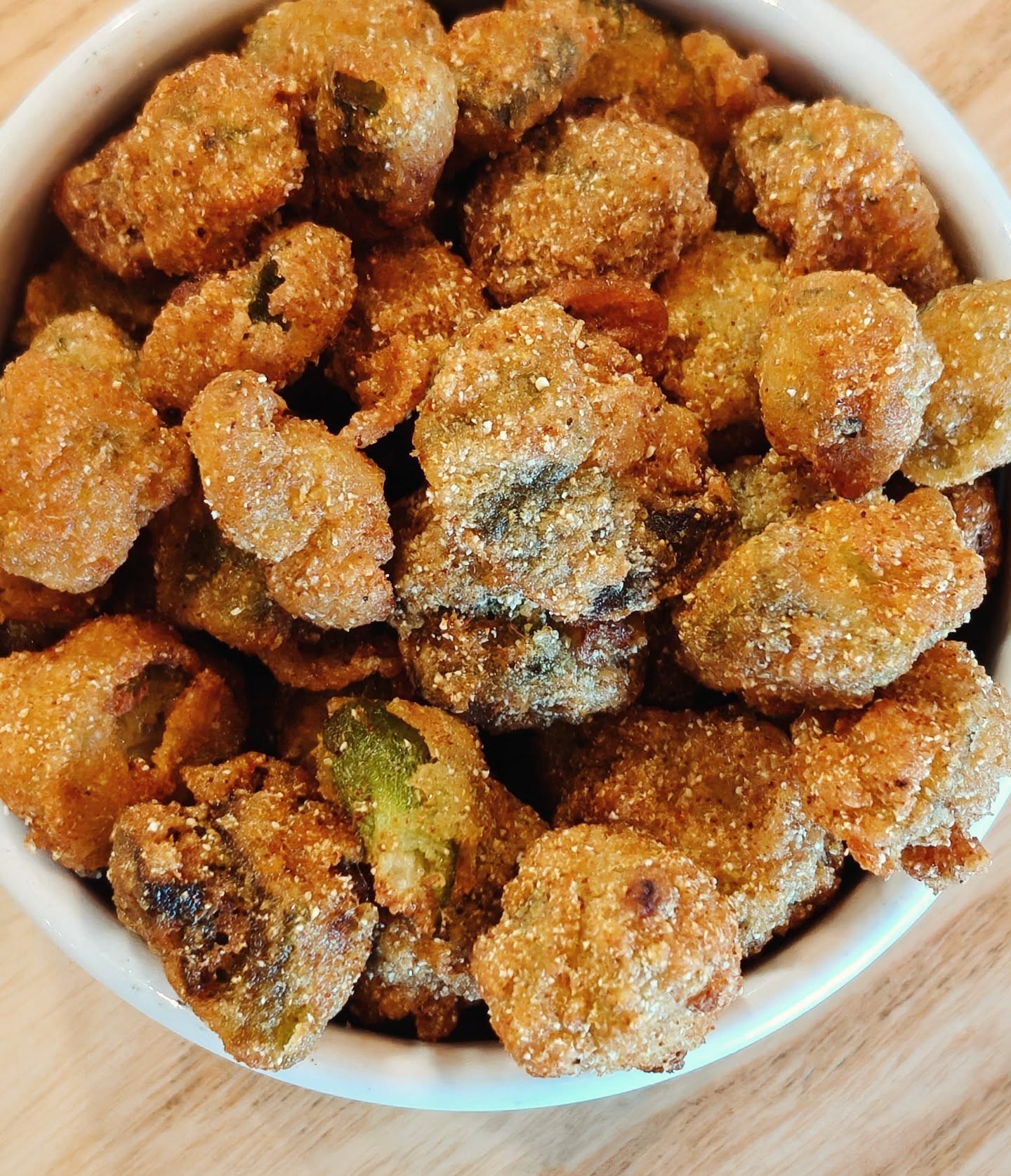 Gluten-Free Fried Okra at On Rotation