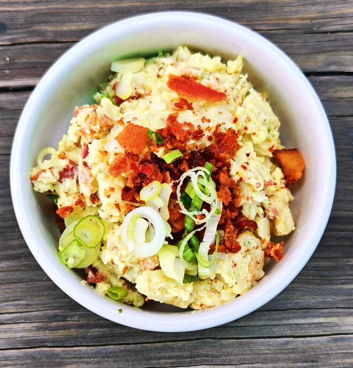 Stone-Ground Mustard Potato Salad with Bacon at On Rotation