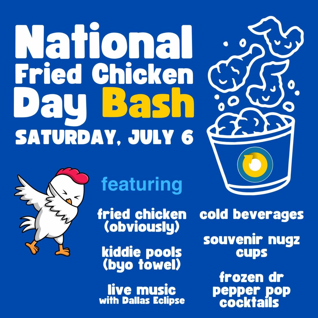 National Fried Chicken Day Bash at On Rotation