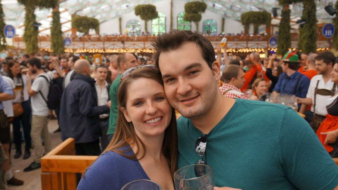 On Rotation's Lindsay & Jacob at Oktoberfest in Munich