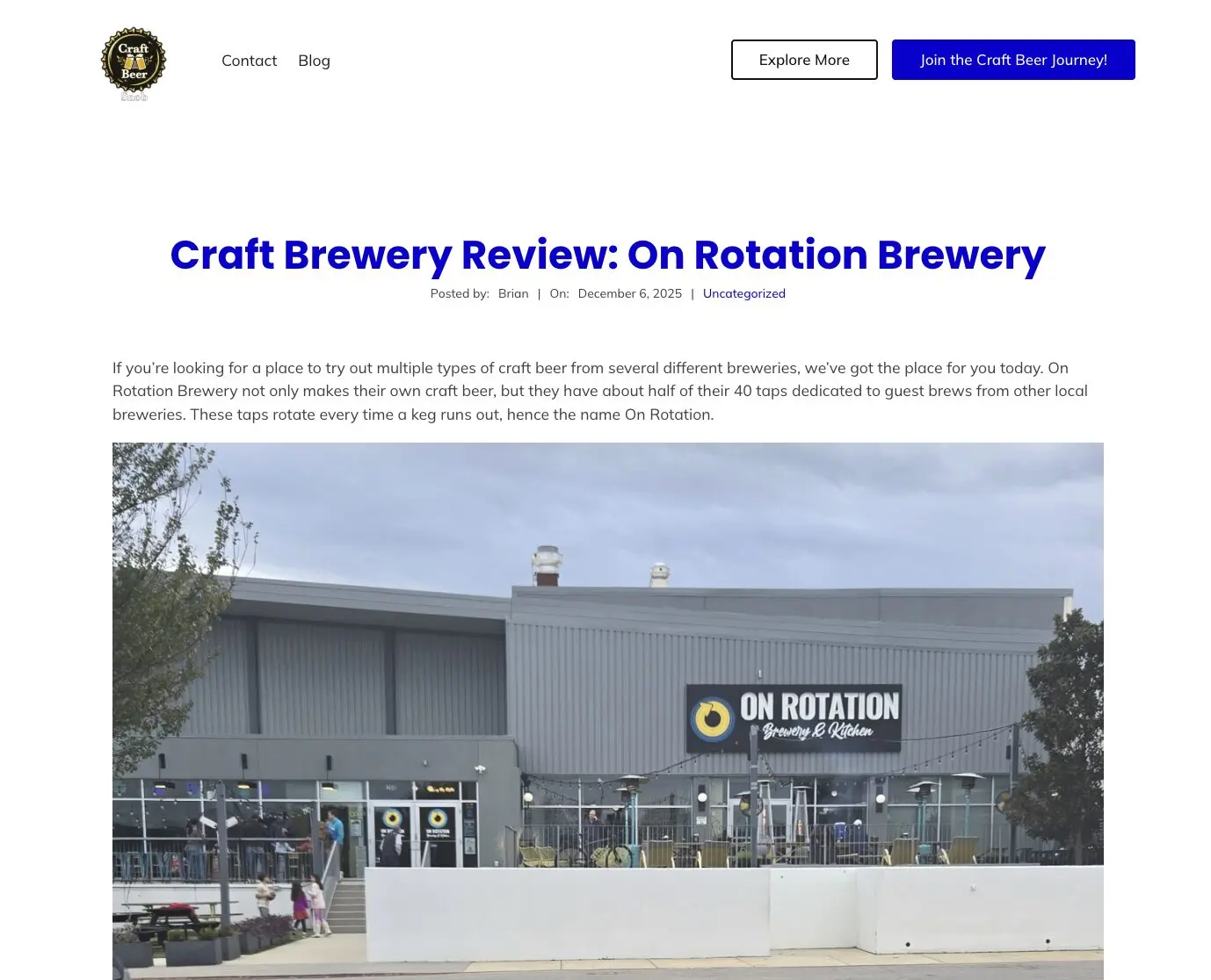 Craft Beer Snob reviews On Rotation