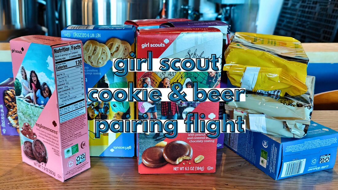 Flight pairing with Girl Scout Cookies at On Rotation Brewery & Kitchen